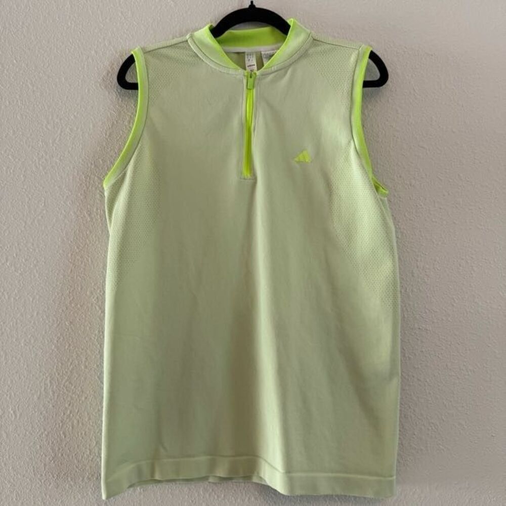 Adidas Womens Small Lime Green Yellow Tank Athletic Wear Outdoor